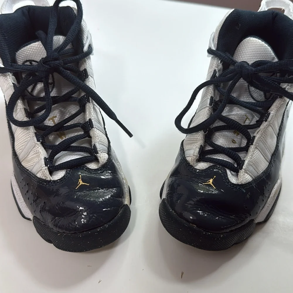 Nike Air Jordan 6 Rings Blue & White Boys Size 1Y - Picture 7 of 7